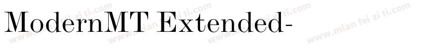 ModernMT Extended字体转换